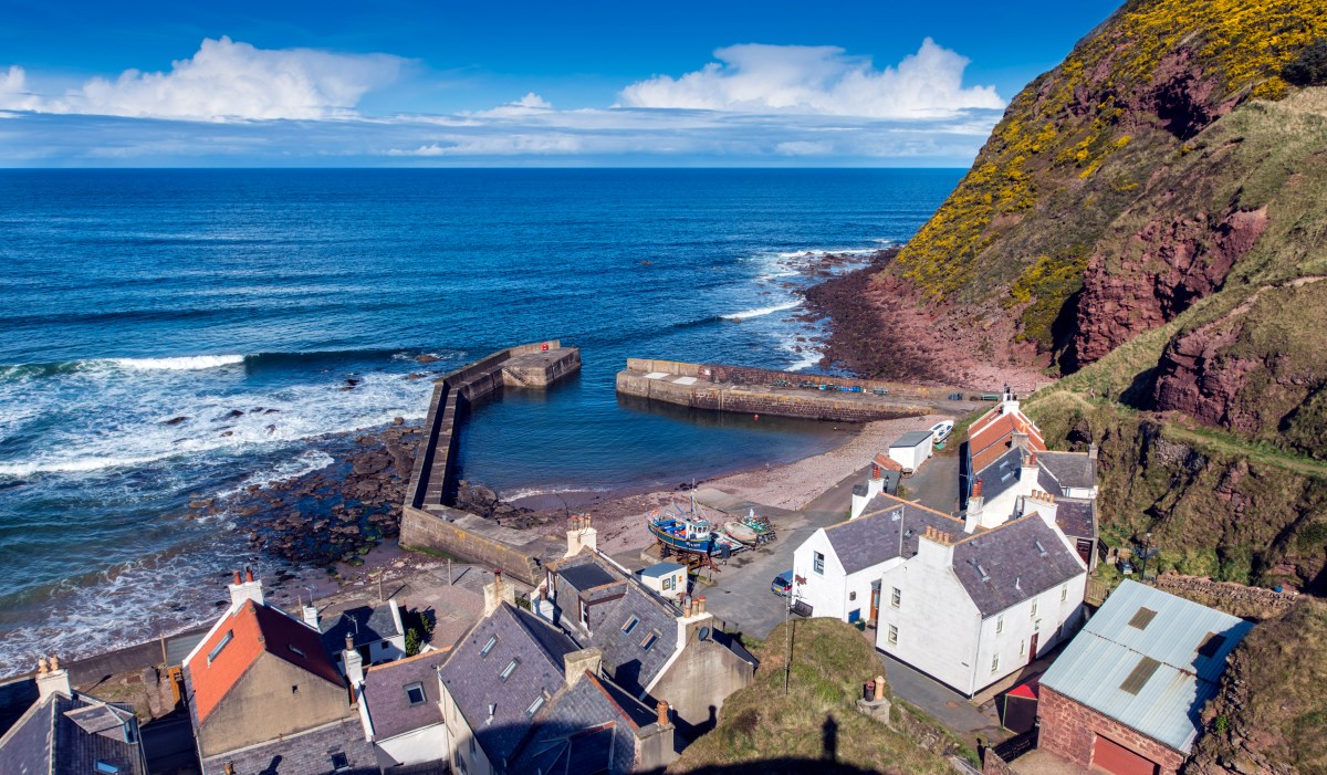 Pennan Harbour  March